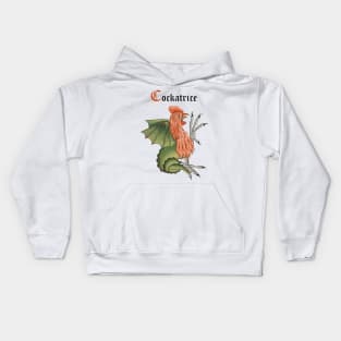 Cockatrice Medieval Beast Kids Hoodie